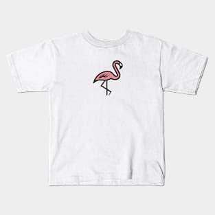 Cute Flamingo silhouette Kids T-Shirt